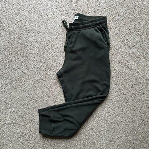 Orvis Sweatpants Mens Large (32x26) Tapered Leg Green Pockets Mid Rise